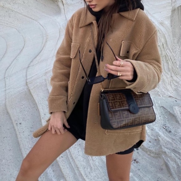 Double faced overshirt shacket fleece - Picture 12 of 15